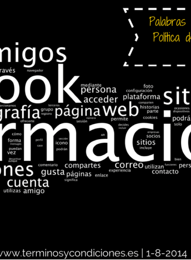 Términos y condiciones, Facebook y las palabras más repetidas en ellos